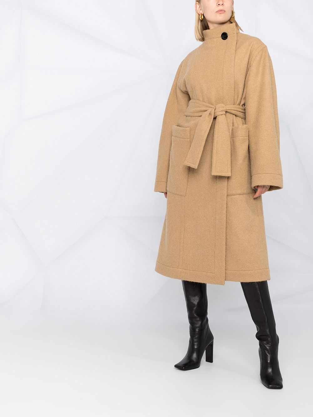 belted trench coat - 6