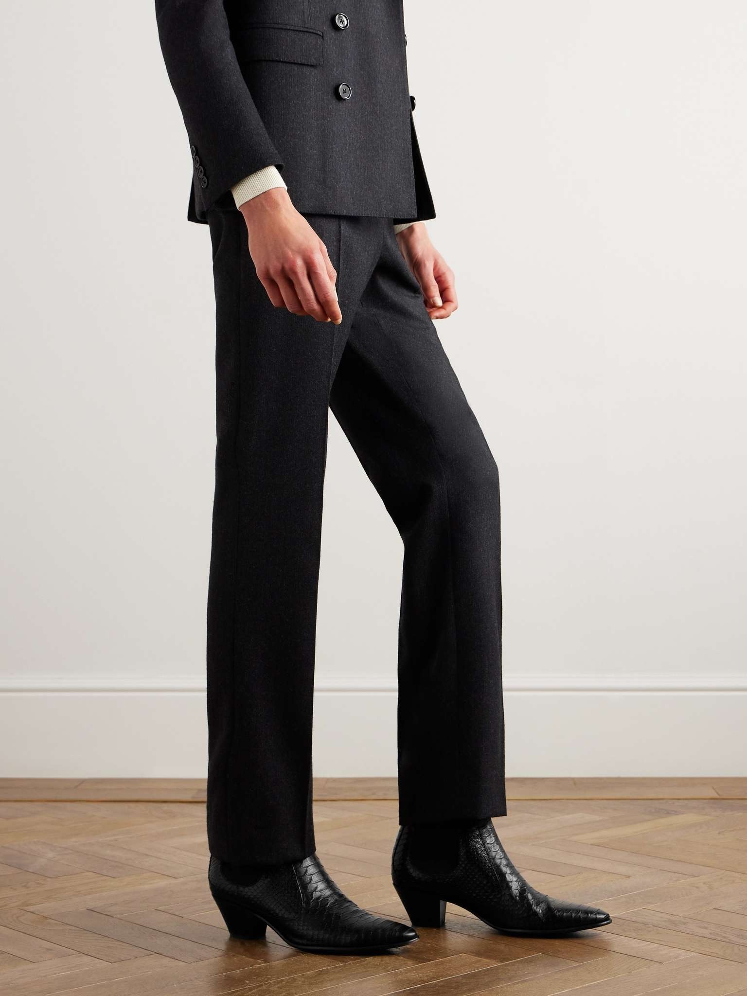 CELINE Snake-Effect Leather Chelsea Boots | mrporter