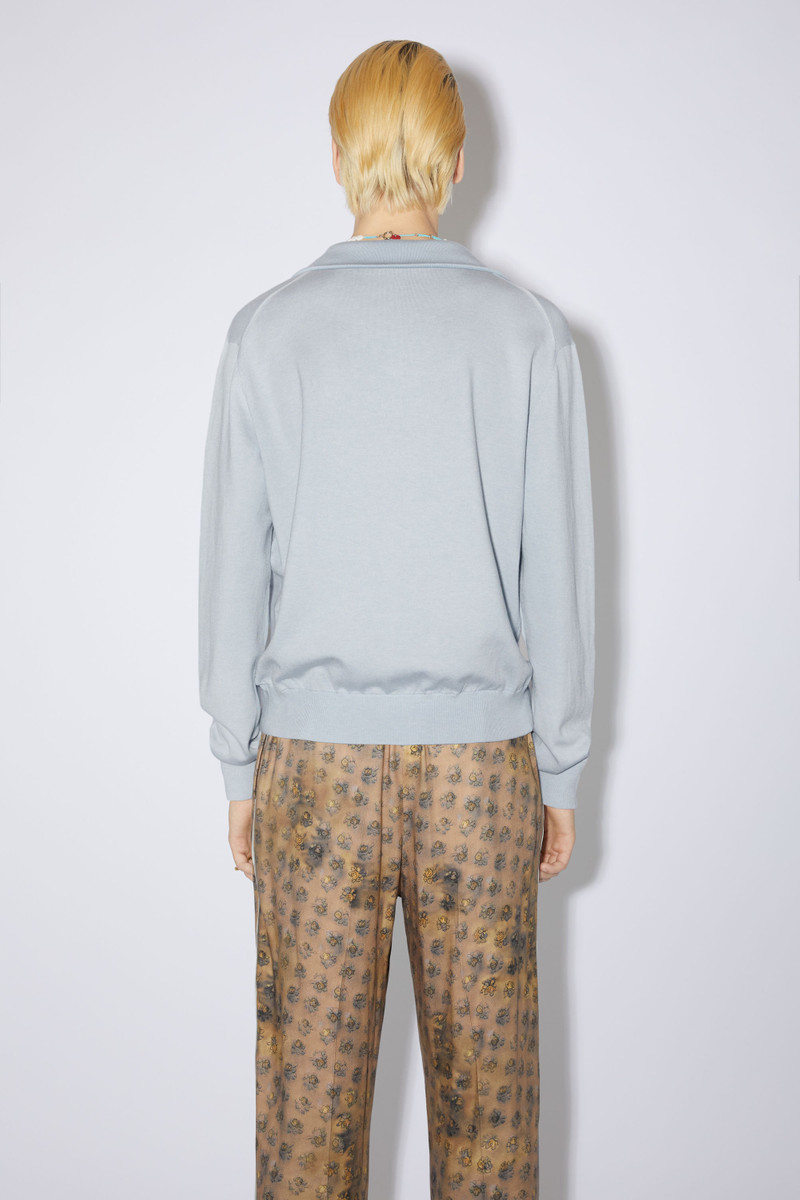 Polo jumper - Pale blue 3