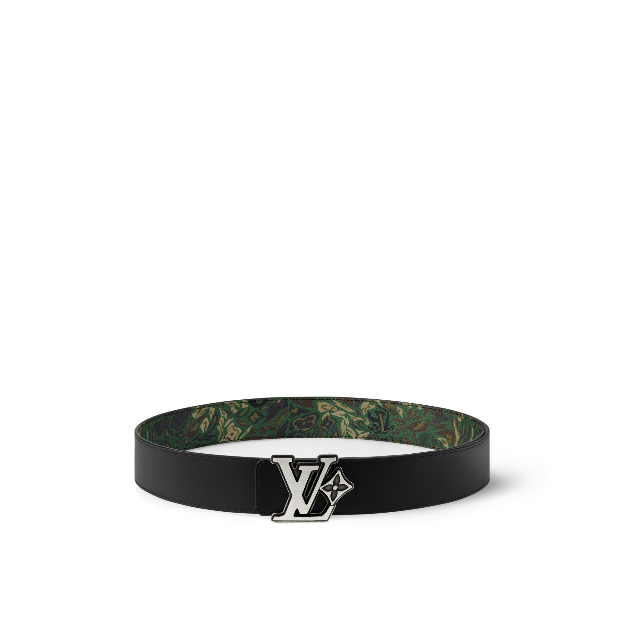LV Flower Camoflage 40mm Reversible Belt - 3