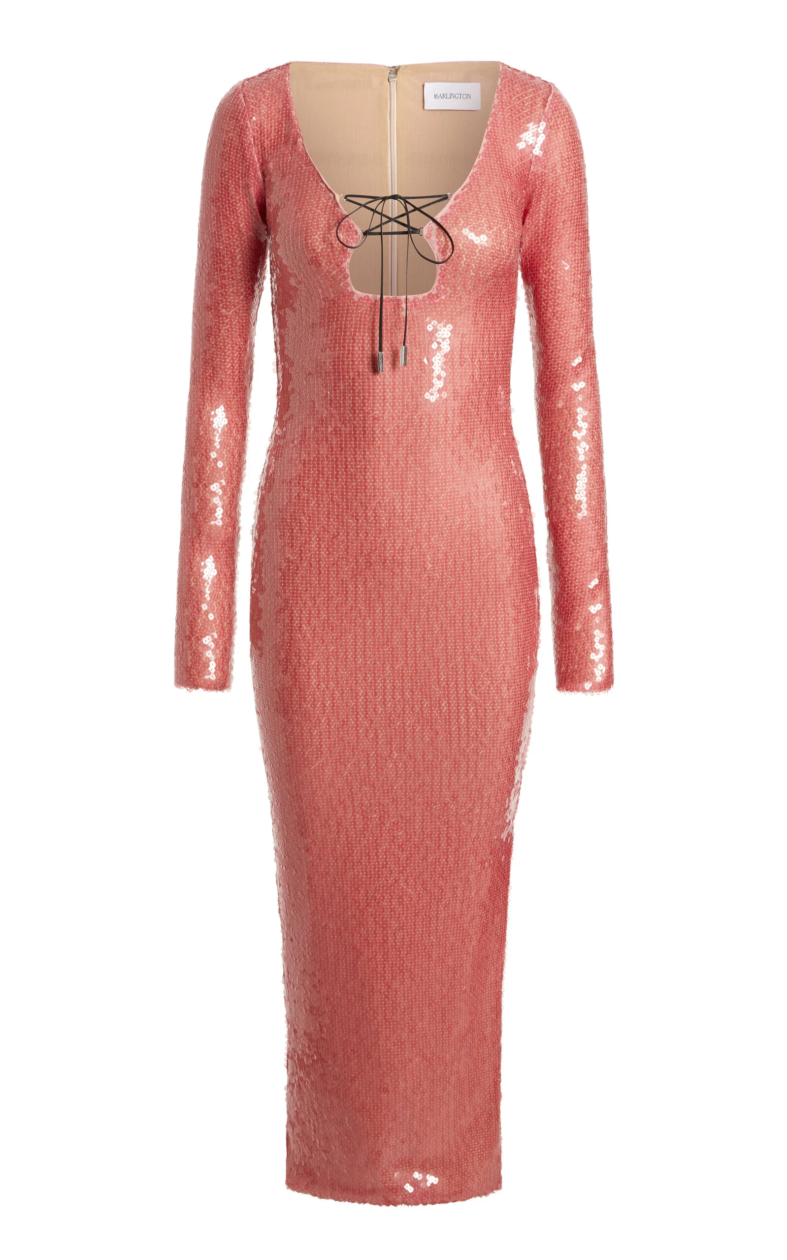 Solaria Sequined Midi Dress pink - 1
