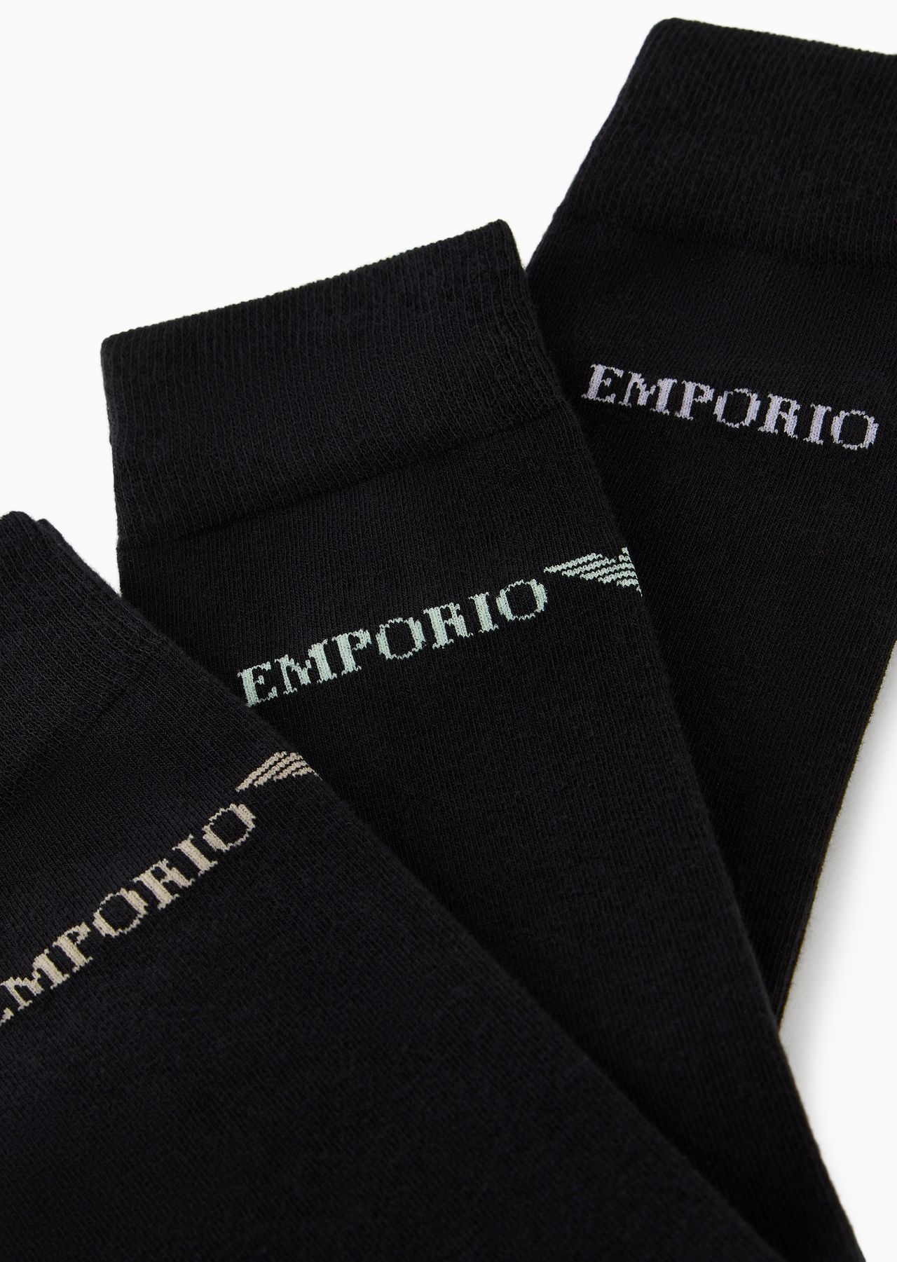 Three-pack of socks with Emporio Armani logo - 2