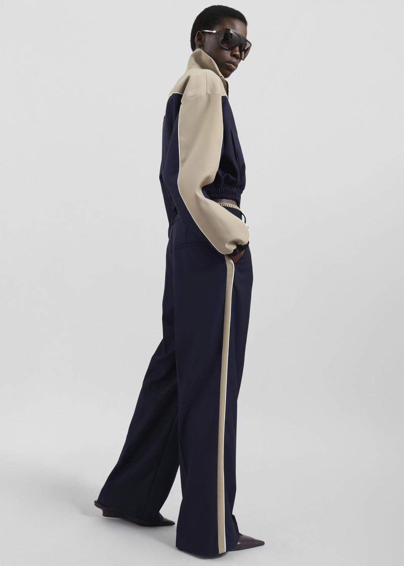 Penally Cropped Jacket - Navy 3