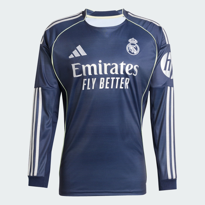Real Madrid 25/26 Long Sleeve Away Jersey - 1
