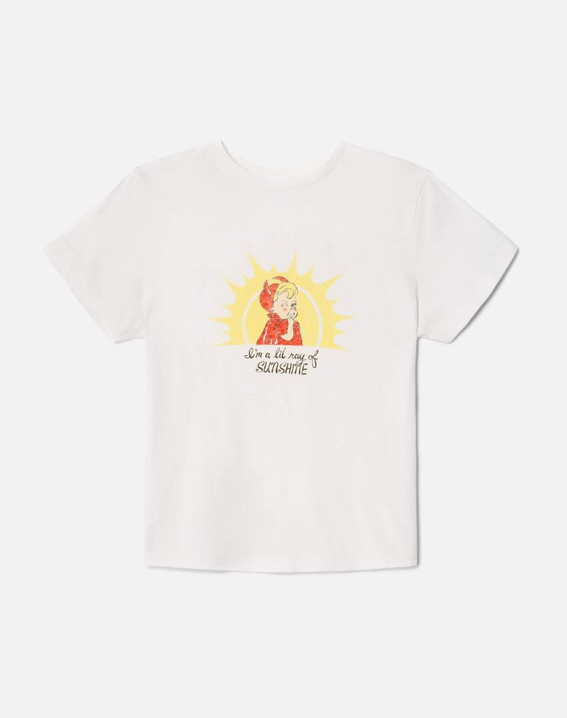 Burnout Classic "Ray of Sunshine" Tee - Vintage White 1