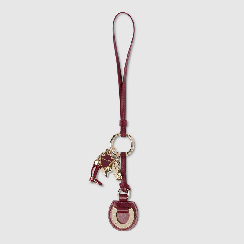 Horseshoe-shaped bag charm 1