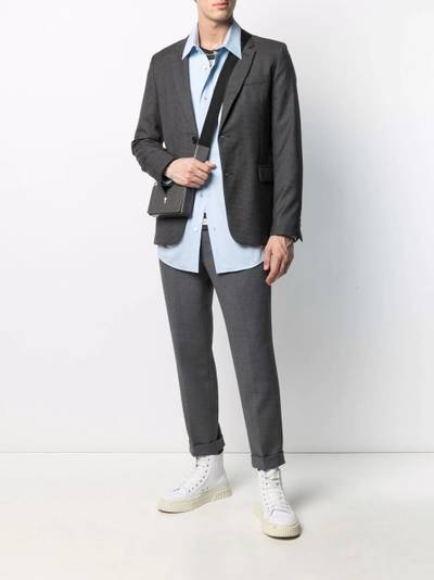 AMI Paris long-sleeved chest-pocket shirt outlook