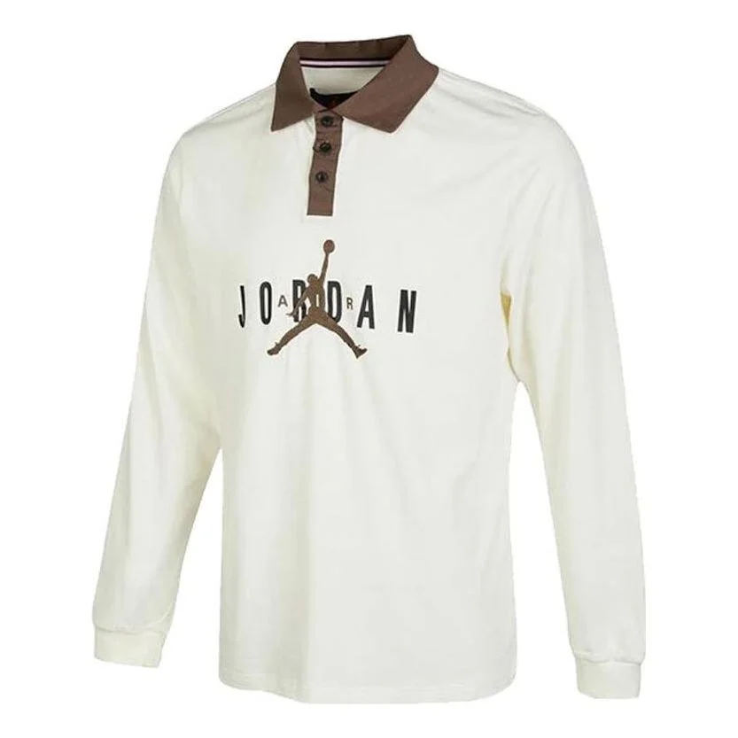 Air Jordan SS23 Jumpman Logo Polo T-Shirt 'White' DV7655-133 - 1