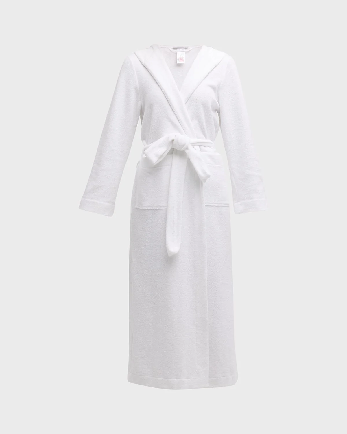 Hooded Plush Long Robe - 1