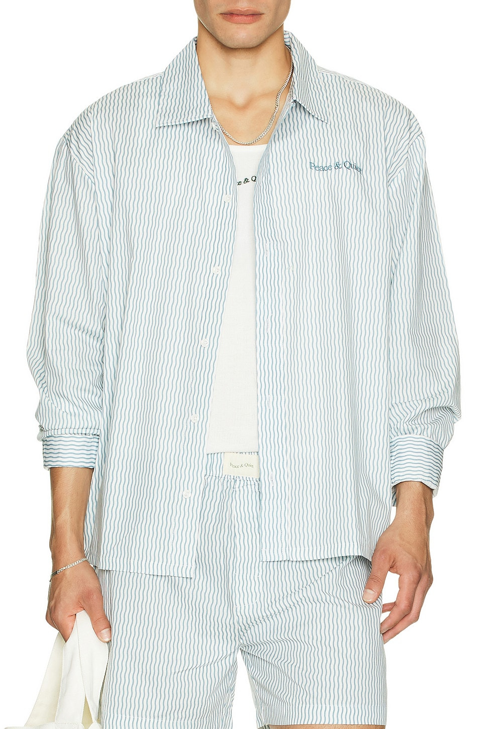 Wordmark Button Up Shirt - 4