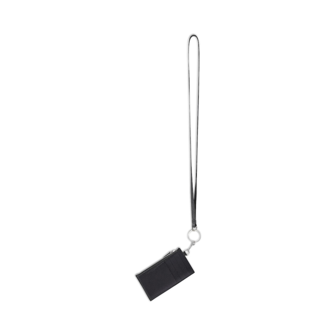 Cash Card Case On Keychain in Black/white - 2