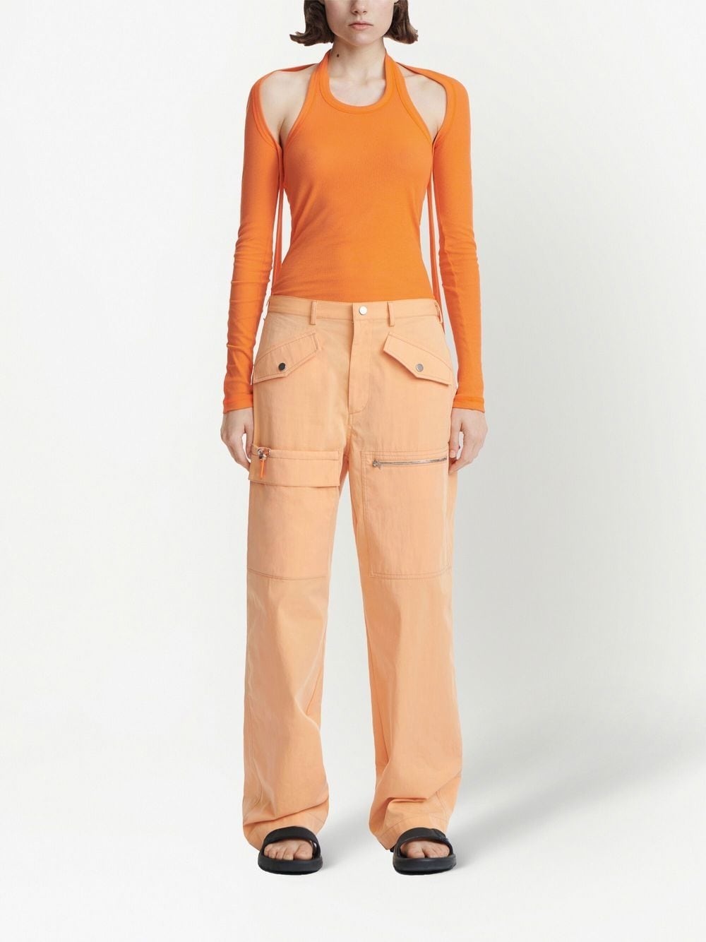 multi-pocket slouched trousers - 2