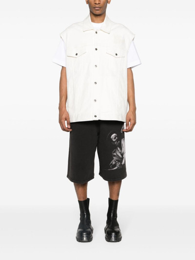 Off-White S. Matthew cotton track shorts outlook