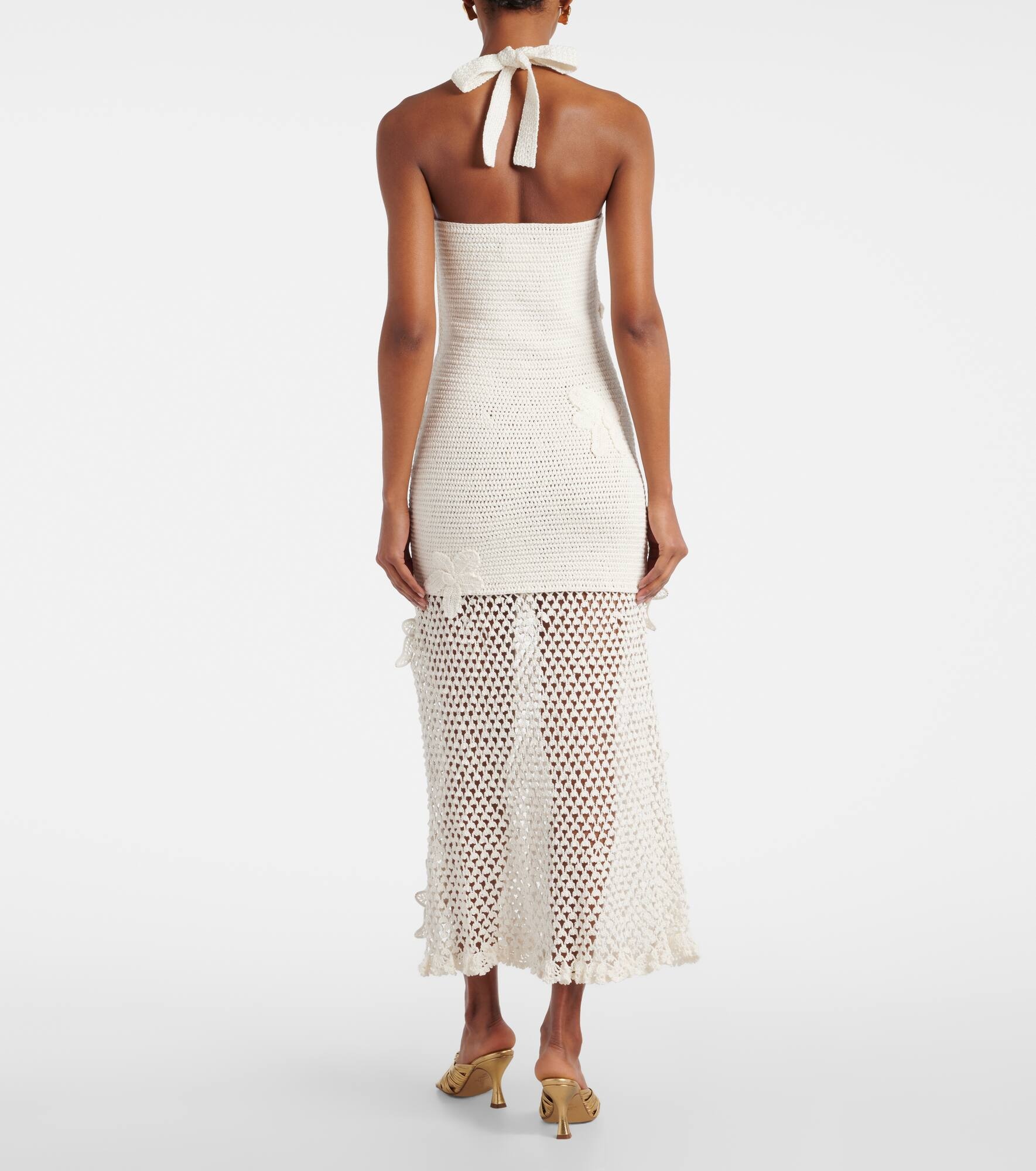 Crochet cotton maxi dress - 3