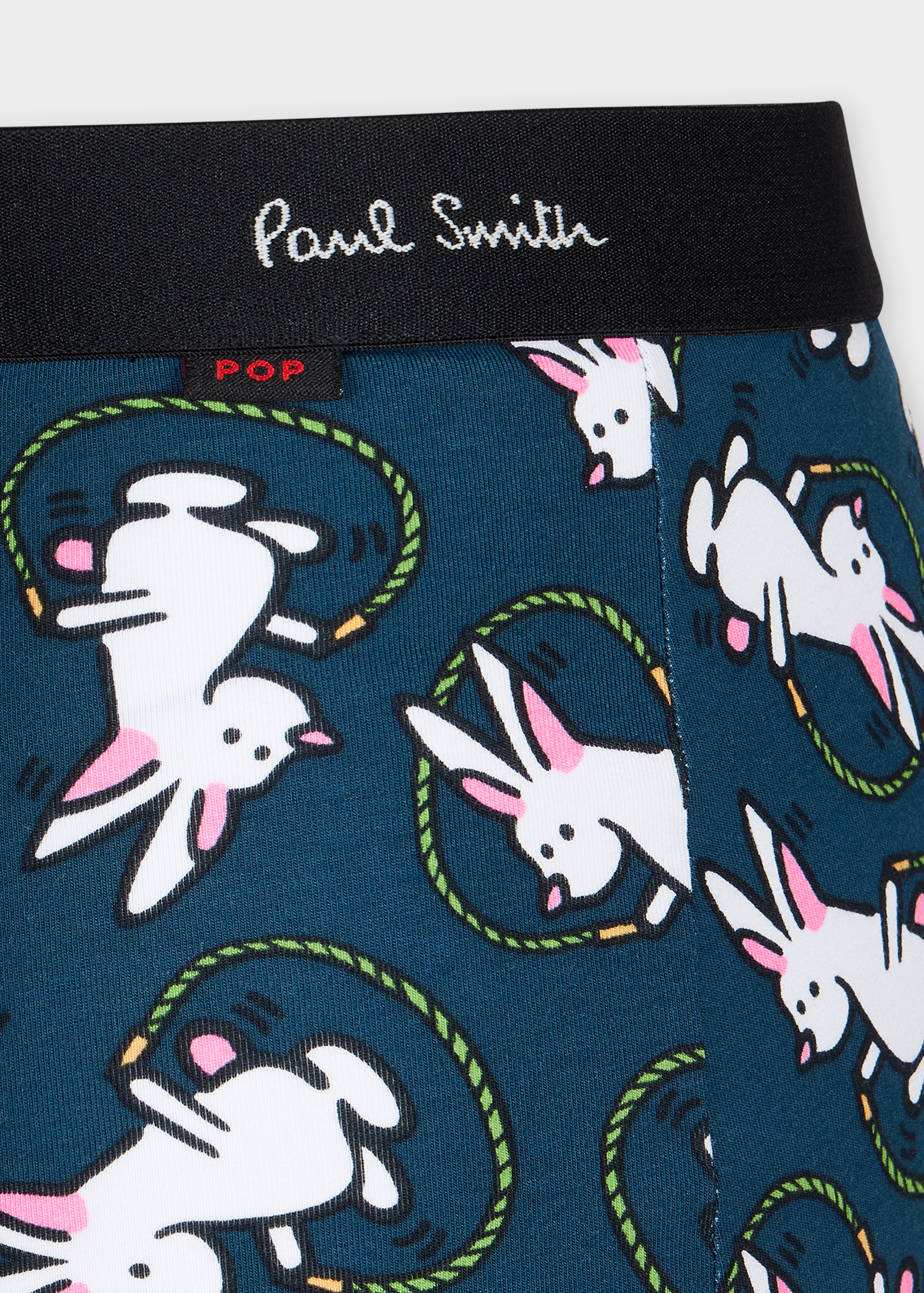 Teal Blue 'Skipping Bunnies' Boxer Briefs - 3