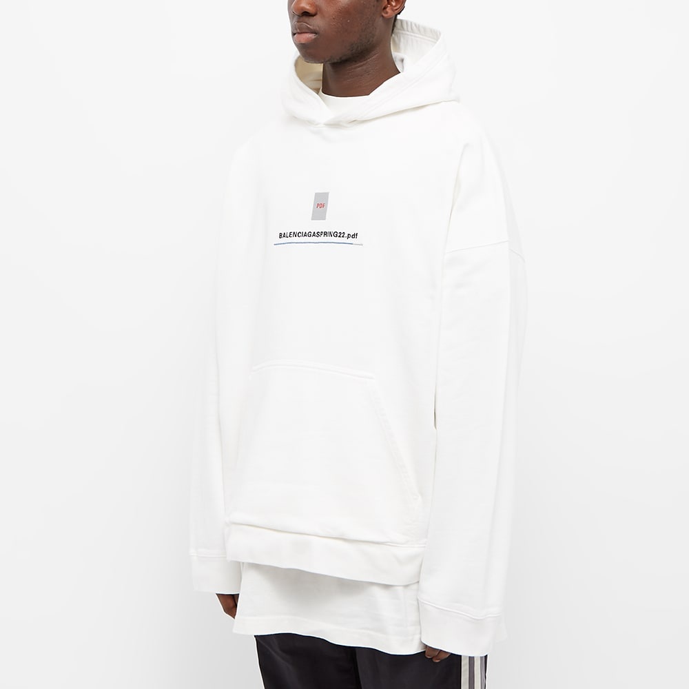 Balenciaga PDF Logo Oversized Popover Hoody - 2