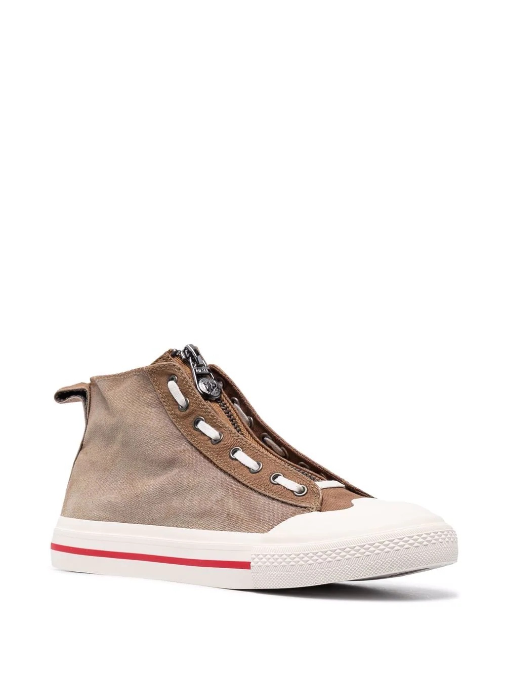 zip-up mid-rise sneakers - 2