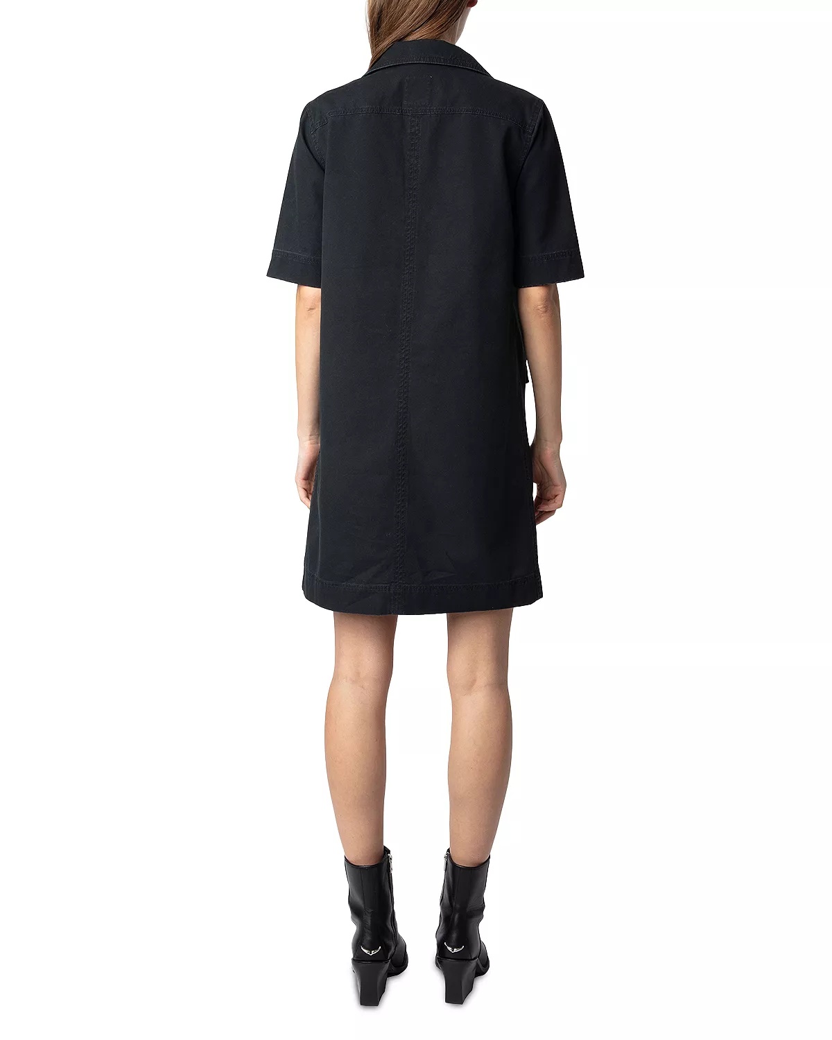Record Military Cotton Mini Dress - 6