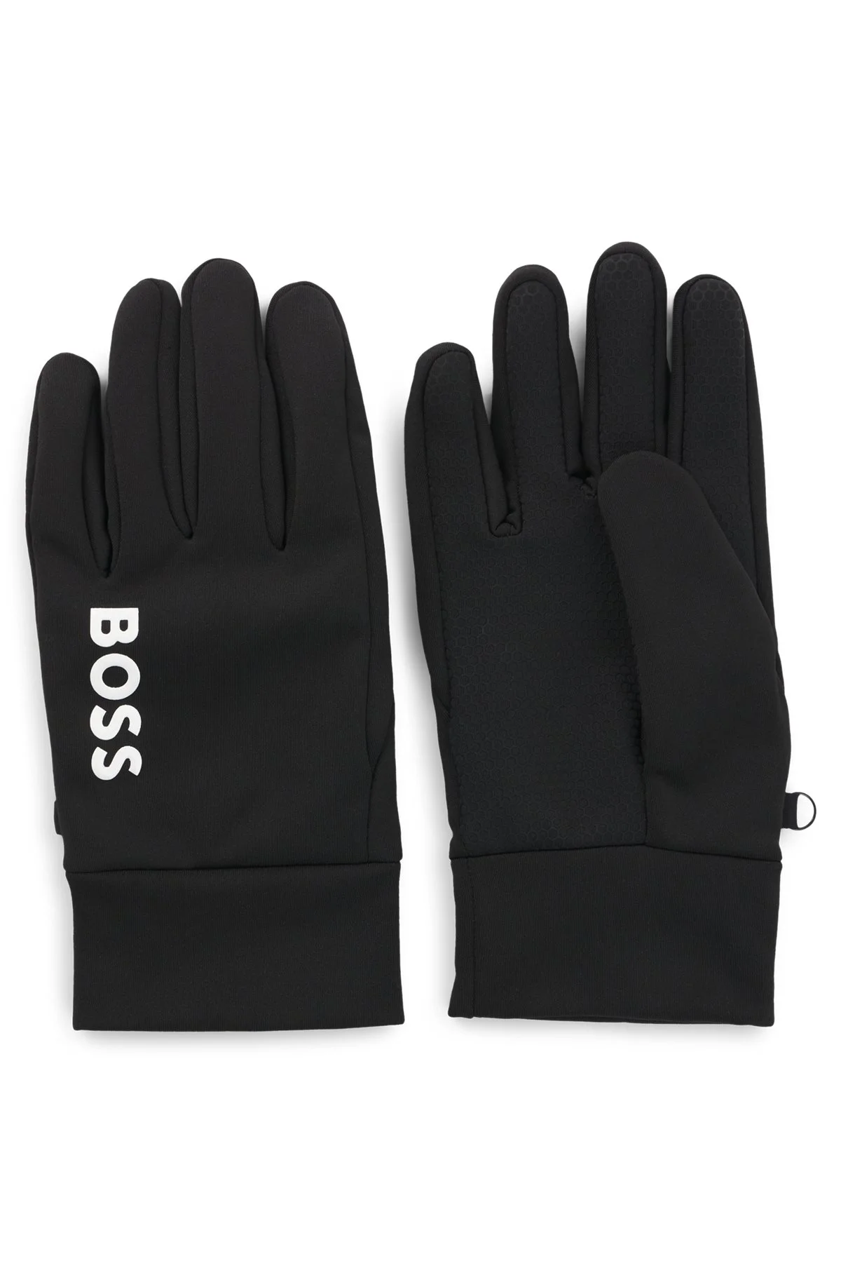 TOUCHSCREEN-FRIENDLY RUNNING GLOVES WITH PRINTED LOGOS - 1