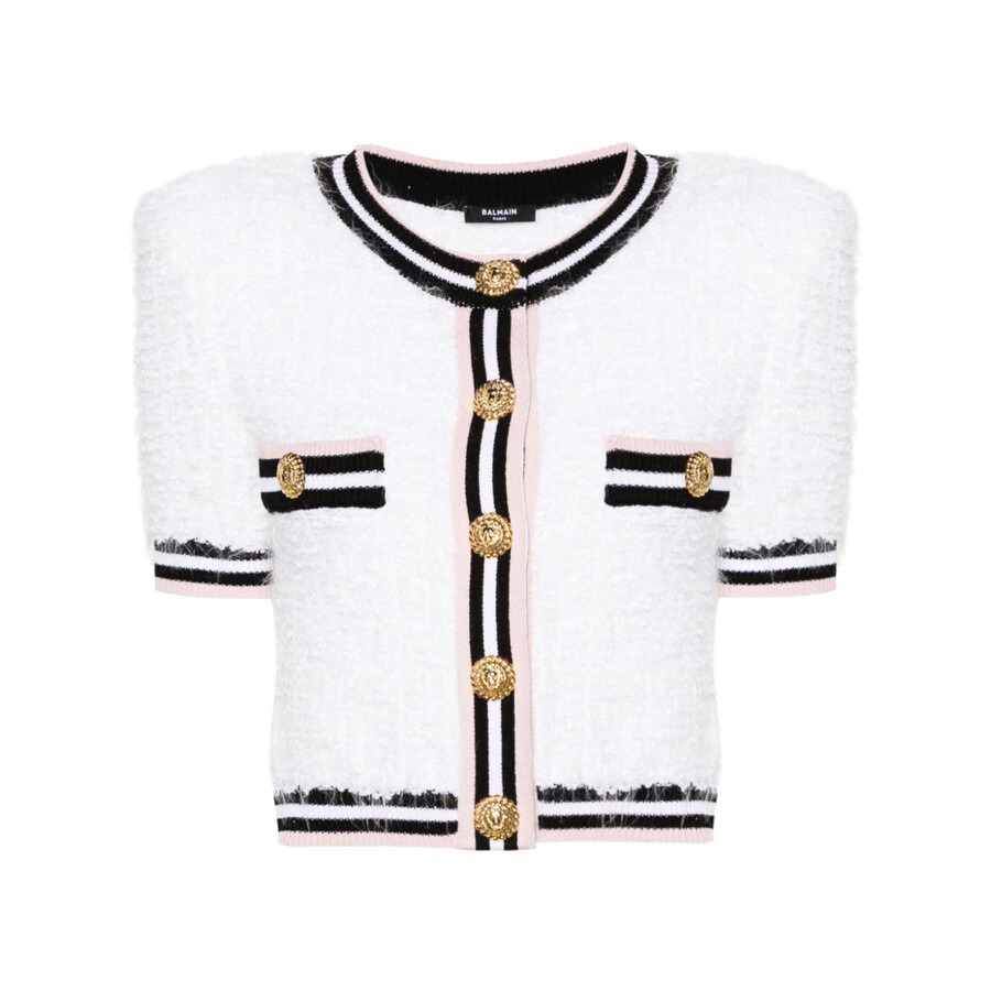 Balmain Tweed Knit Cardigan - 5