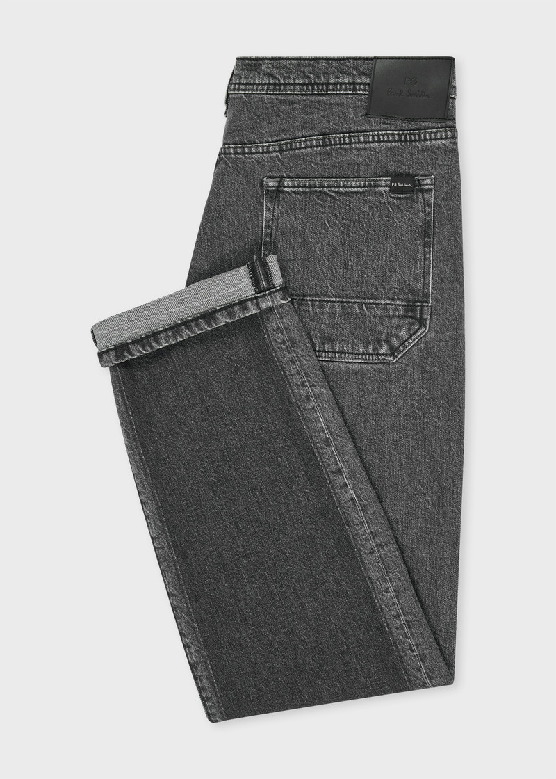 Paul Smith Relaxed-Fit Black Light Wash Jeans outlook