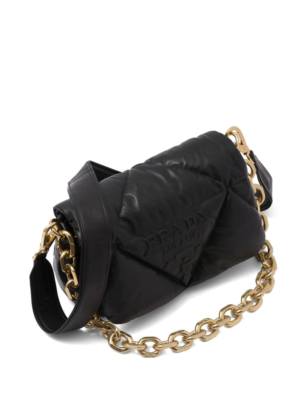 quilted nappa leather shoulder bag - 4