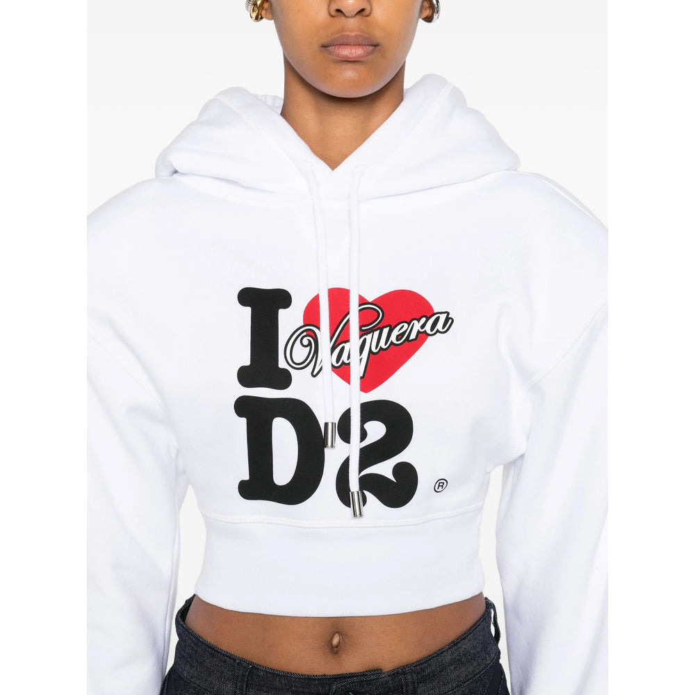 Dsquared2 White Tops - Hoodies Women - 5