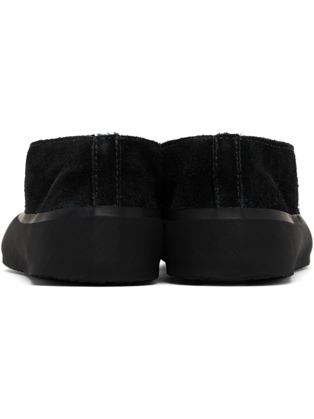 Black Apres Sci Suede Shearling Loafers - 2