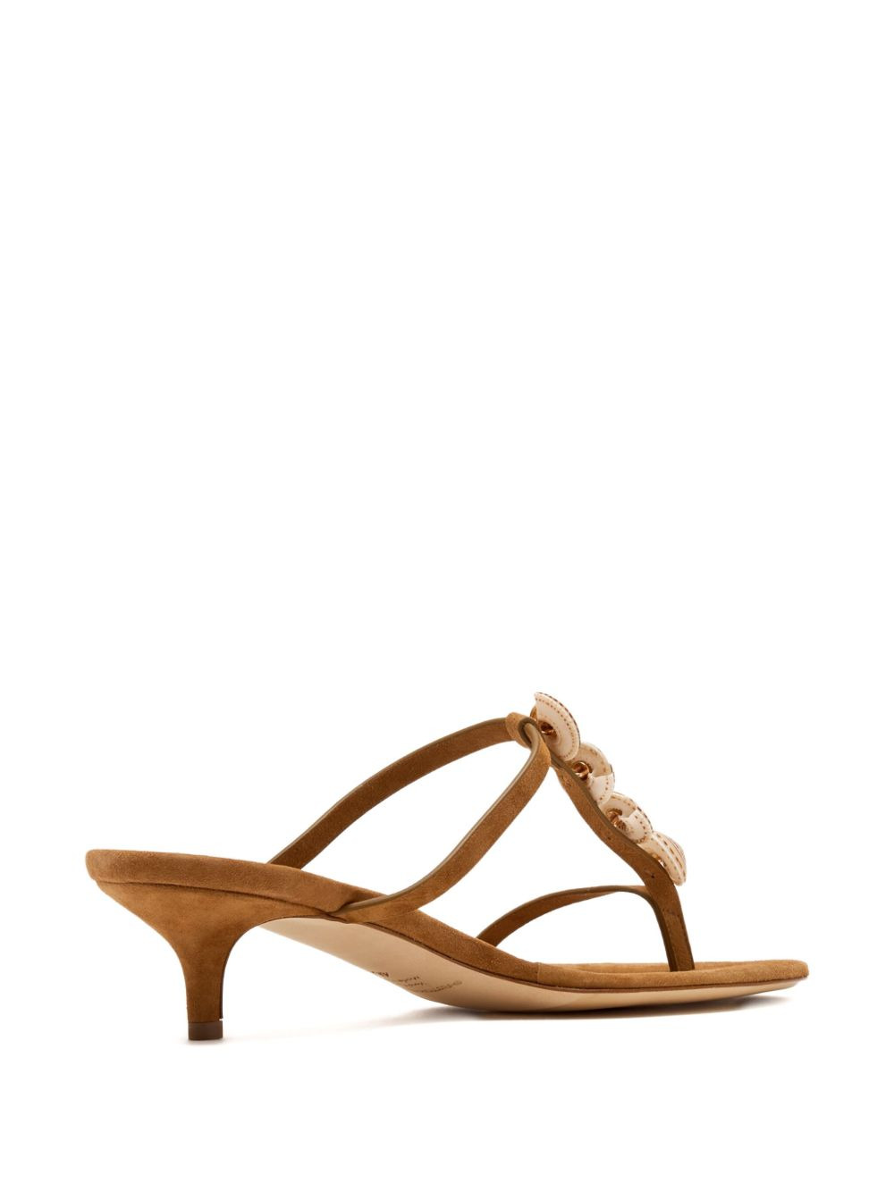 shell-embellished kitten-heel sandals - 4