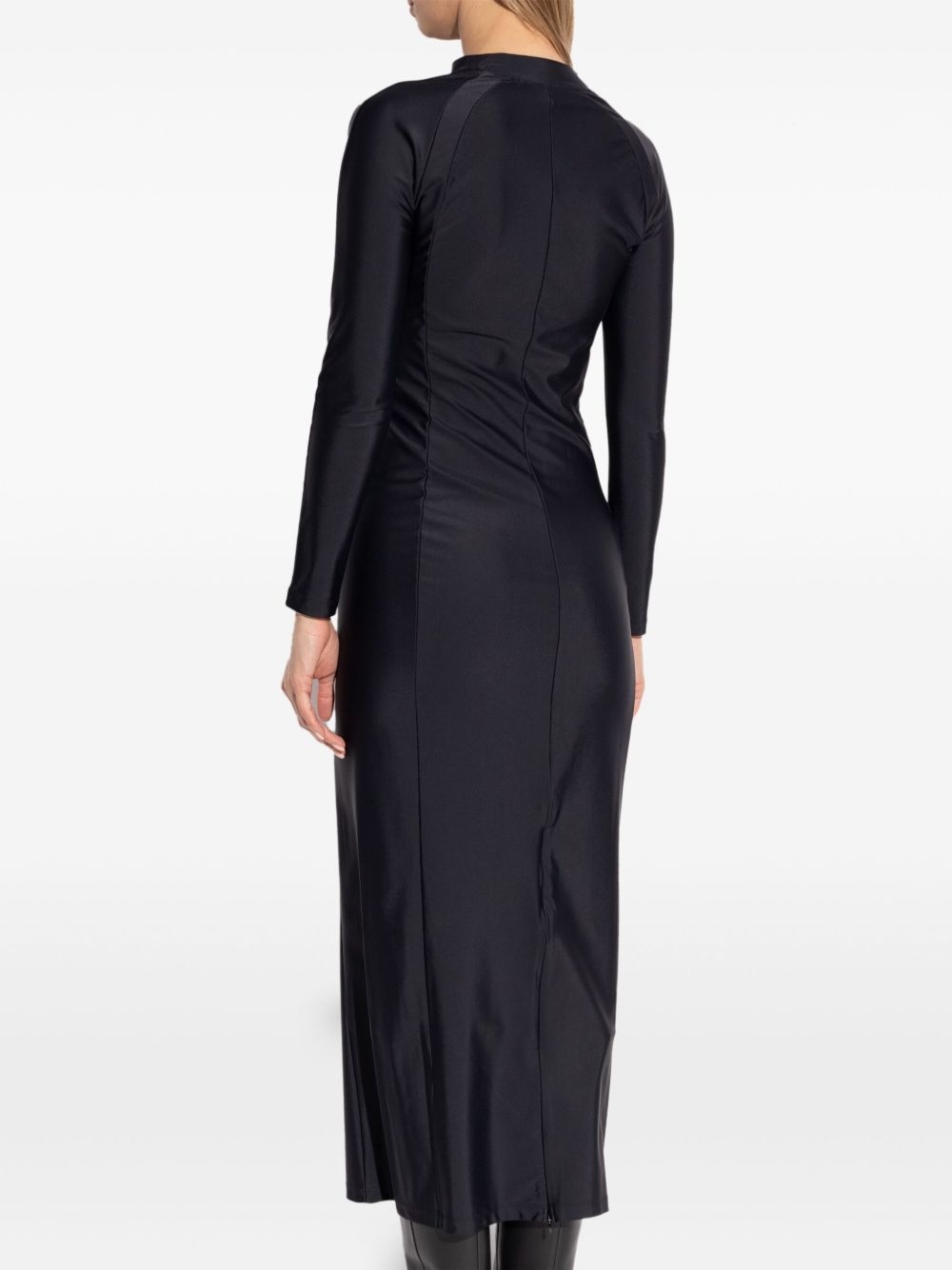 logo-print midi dress - 4