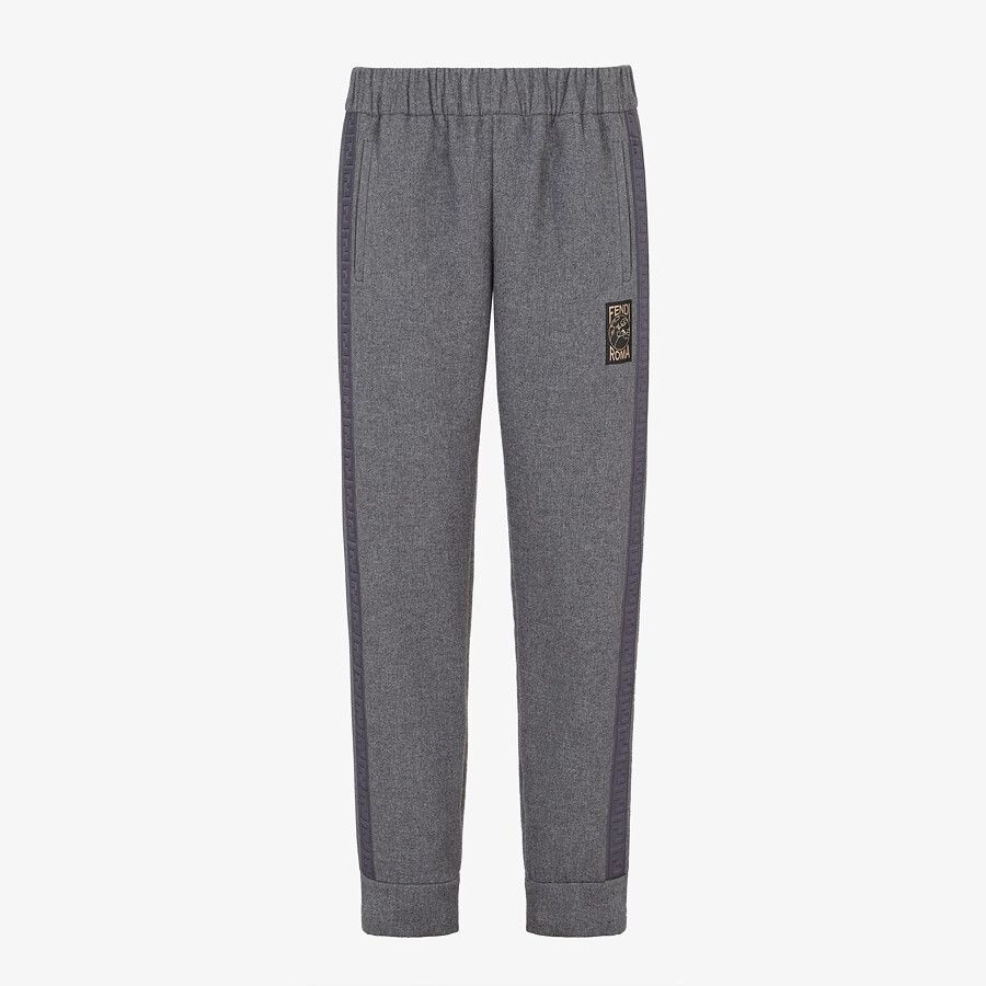 Gray wool pants - 1