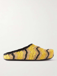 Marni + No Vacancy Inn Striped Woven Mules | REVERSIBLE