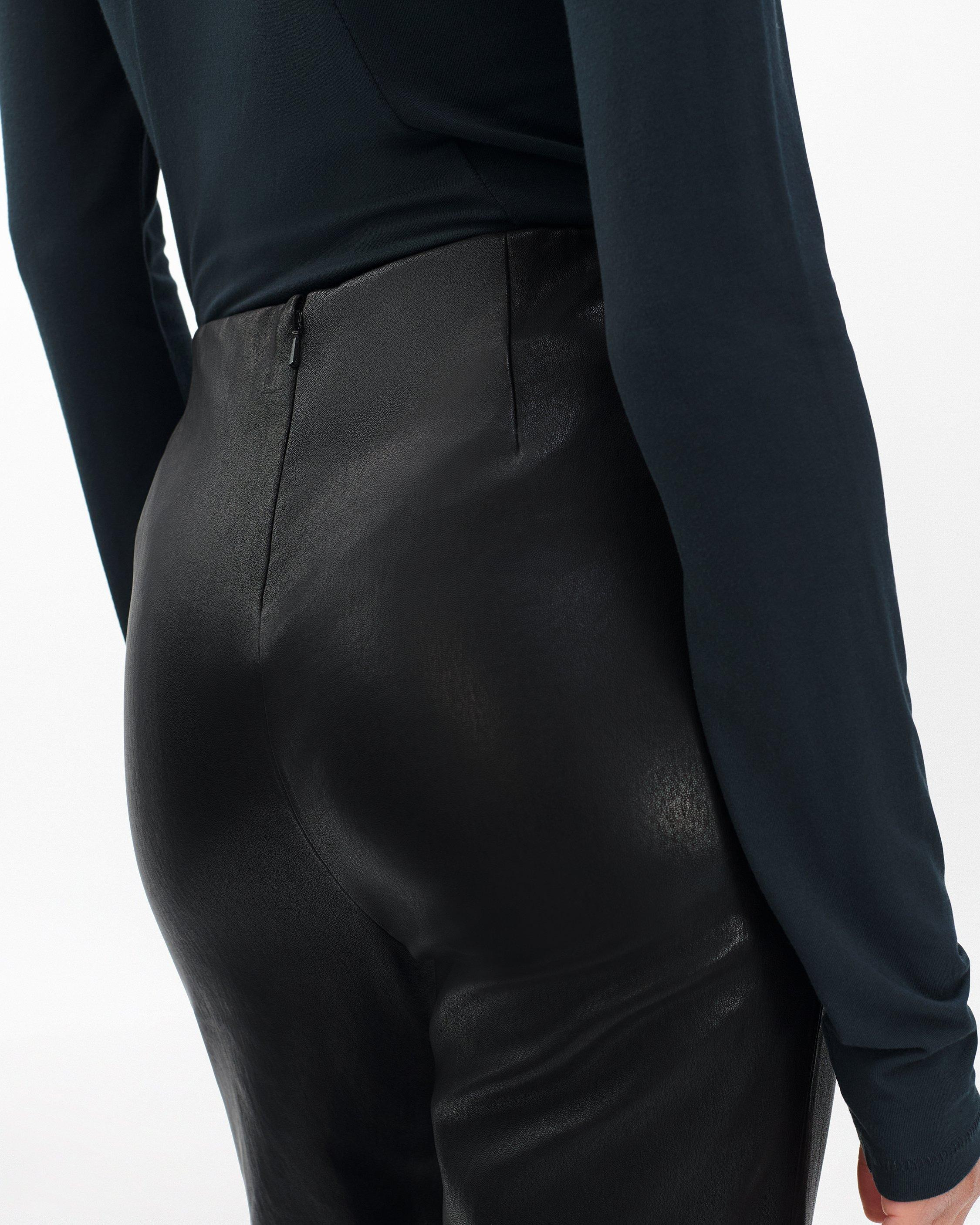 Irina Kick Flare Leather Pants - 5