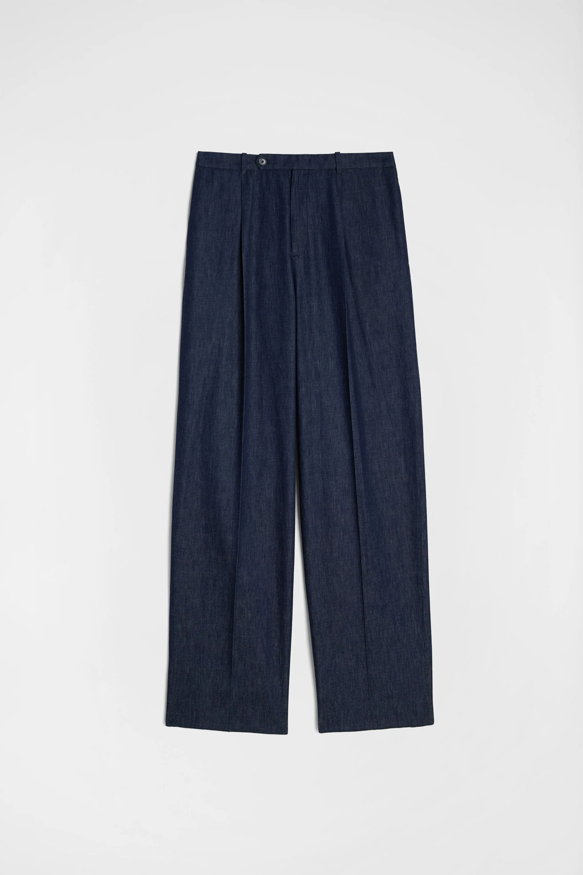 Cotton Chambray Trousers - 1