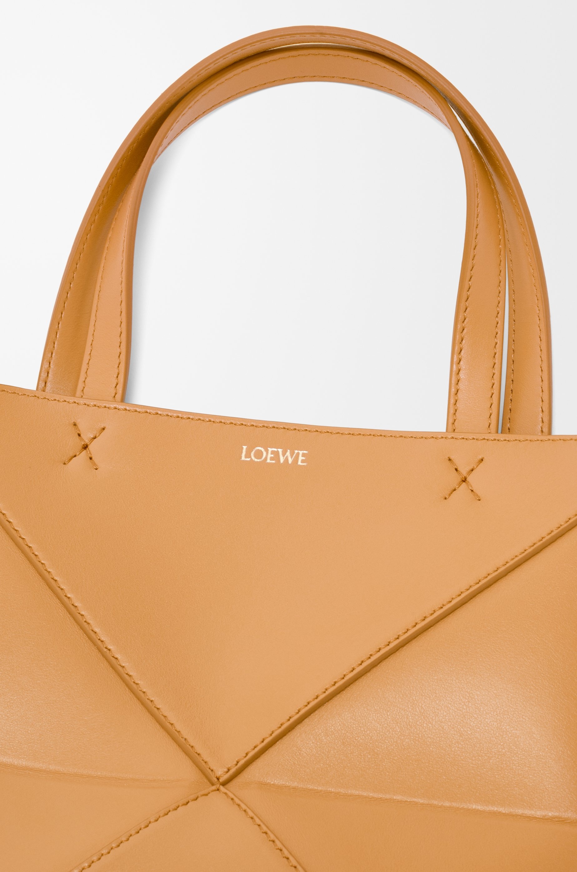 Mini Puzzle Fold Tote in shiny calfskin - 11