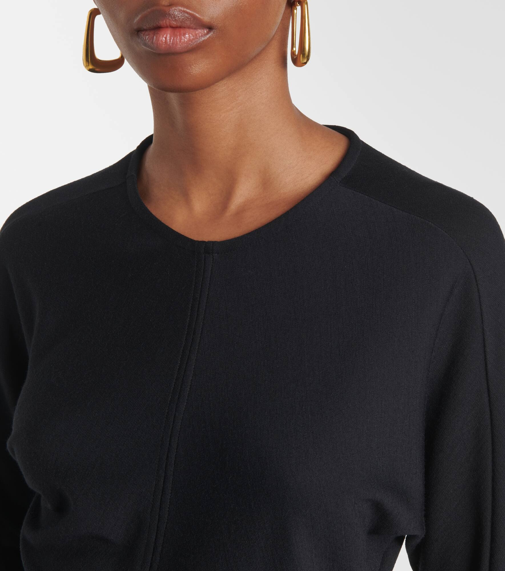 Wool midi dress - 4