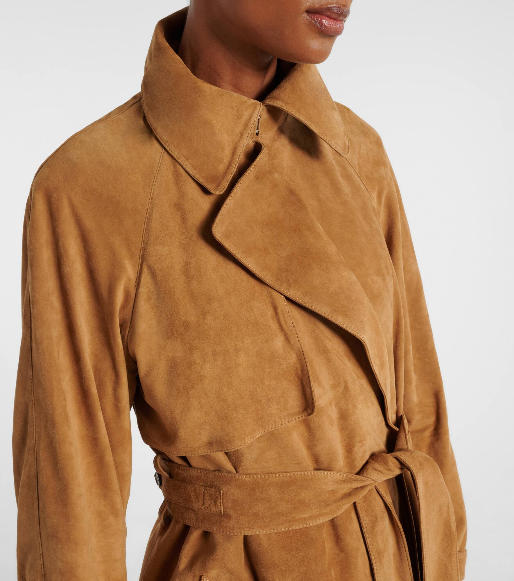 Ramona suede trench coat - 4
