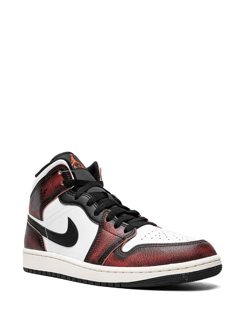 Jordan Air Jordan 1 Mid SE "Wear-Away - Infrared" sneakers outlook