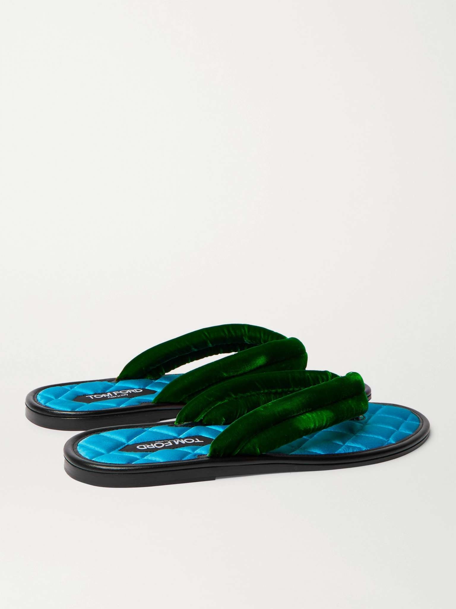 Brighton Velvet Sandals - 4