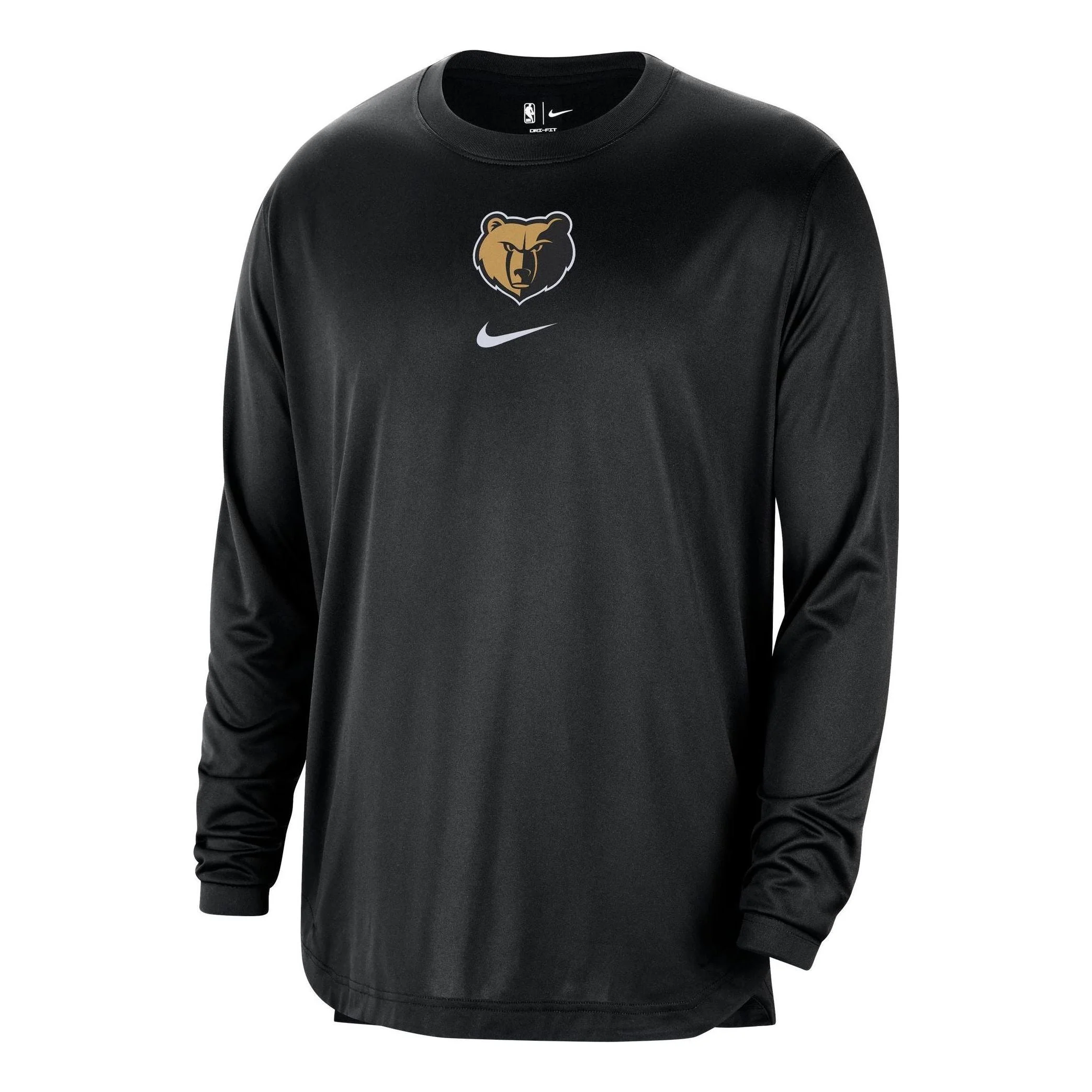Nike x NBA Dri-Fit Memphis Grizzlies City Edition Long Sleeve 'Black' FB3599-010 - 1