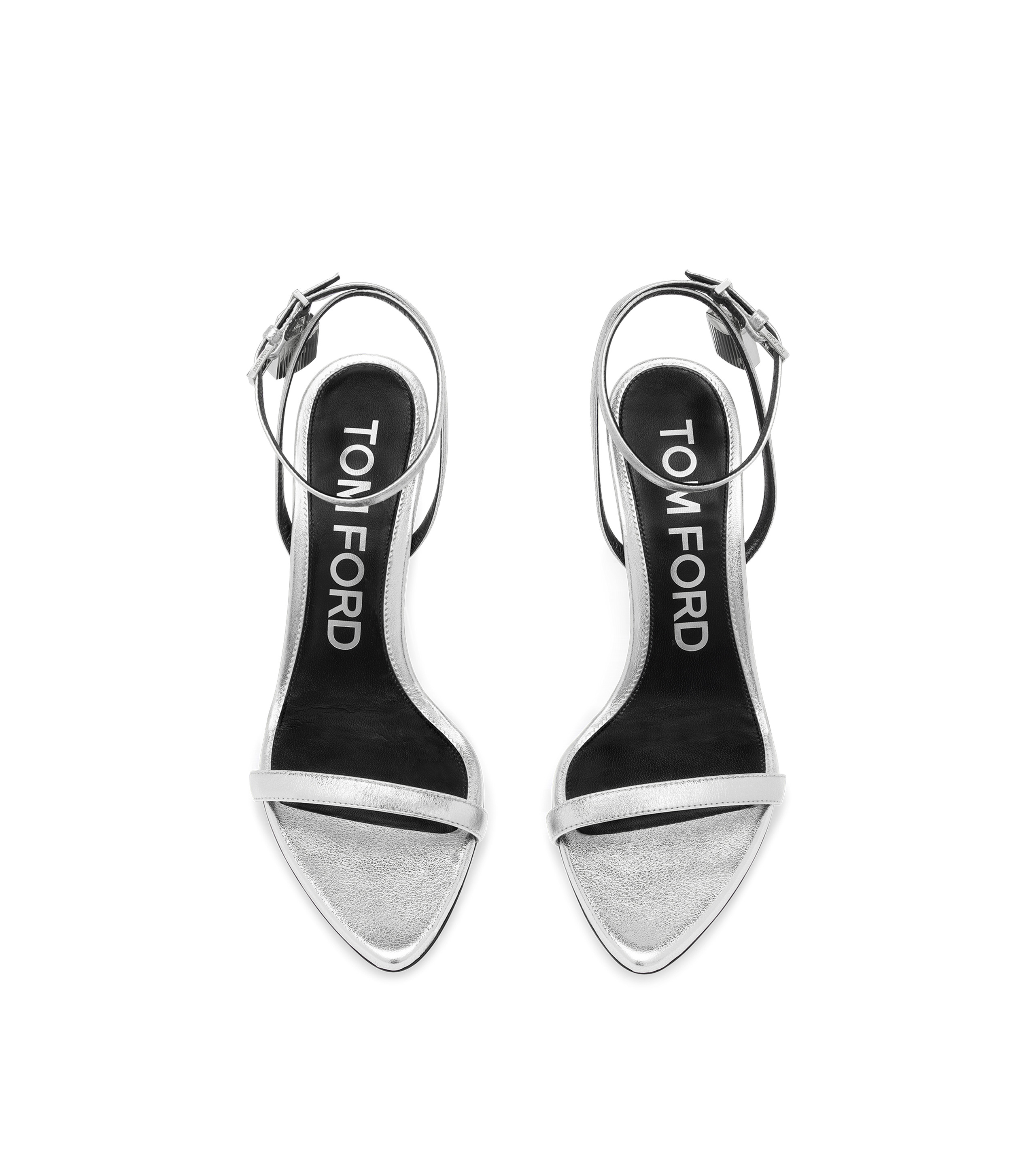 LAMINATED NAPPA LEATHER PADLOCK SANDAL - 4