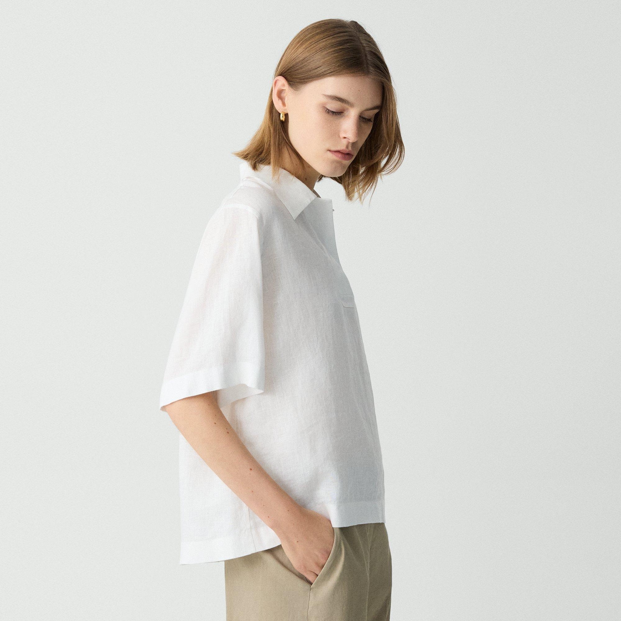 Polo Shirt in Relaxed Linen - 3