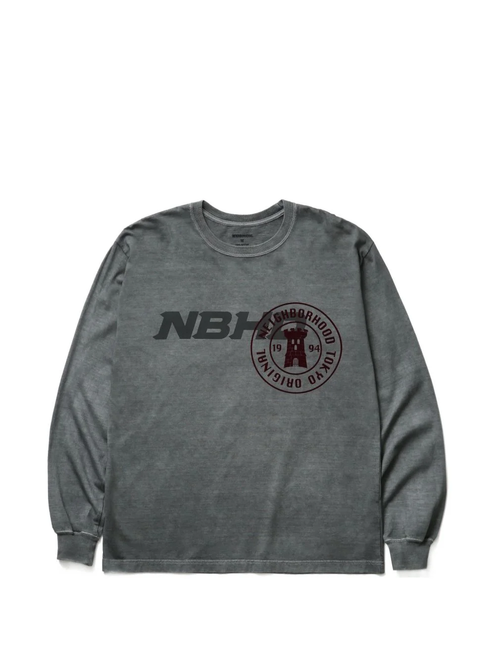 logo-print long-sleeved T-shirt - 1