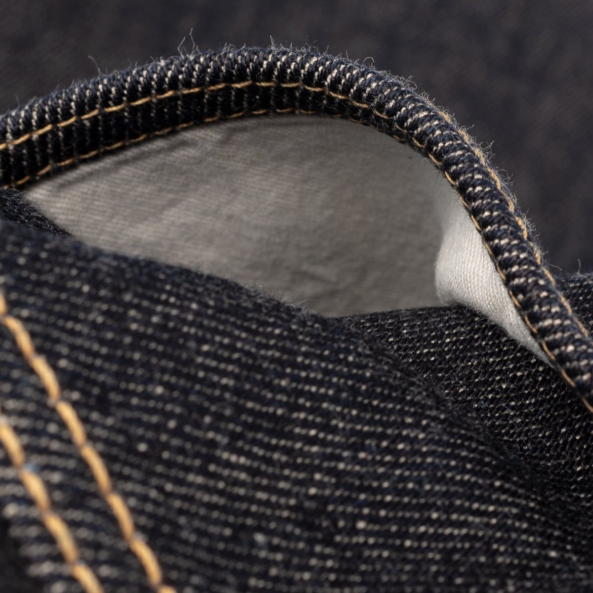 IH-888-SST 21oz Shinayaka Selvedge Denim Medium/High Rise Tapered Cut Jeans - Indigo - 15