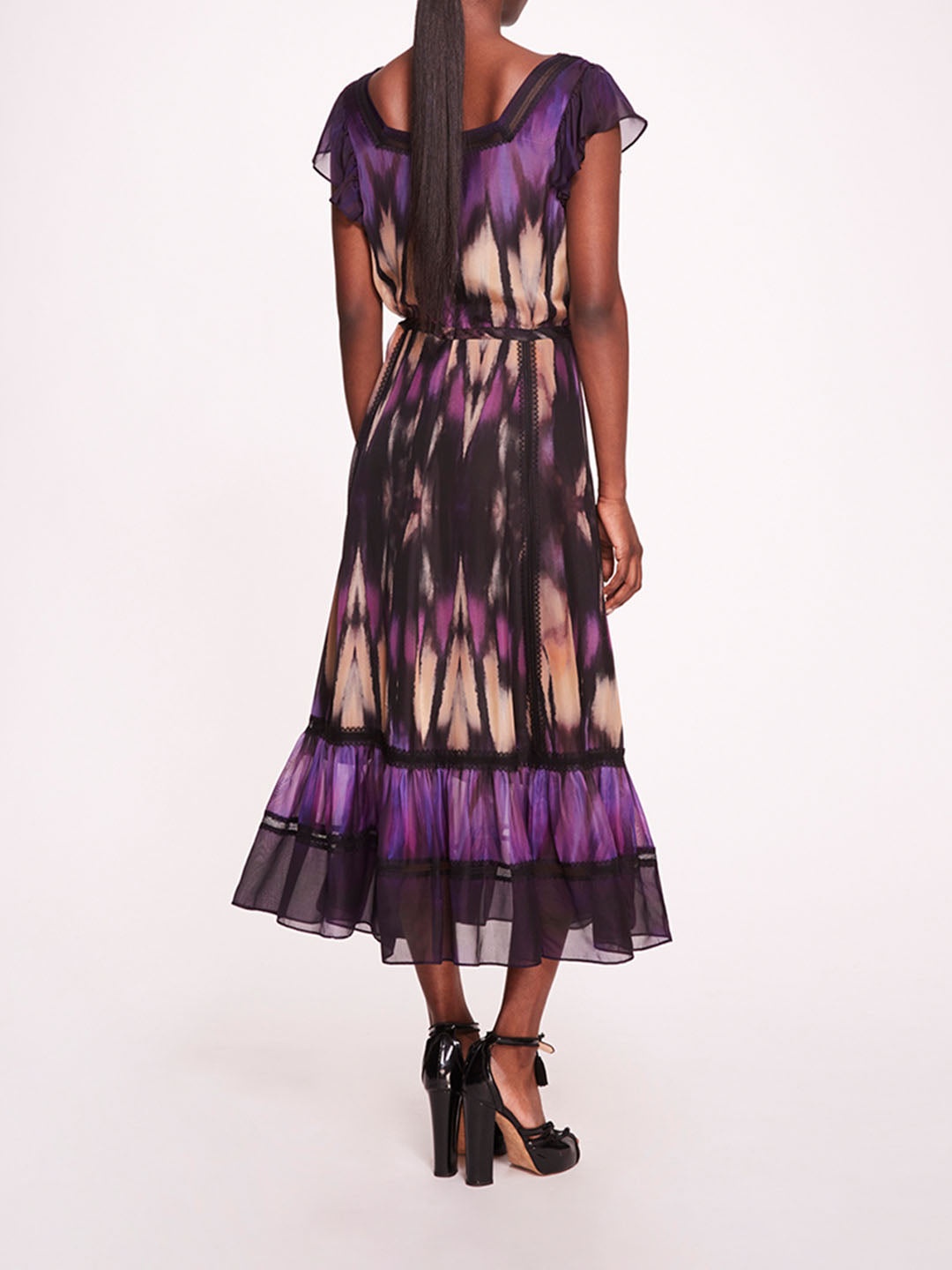 ABSTRACT VISCOSE MIDI DRESS - 2