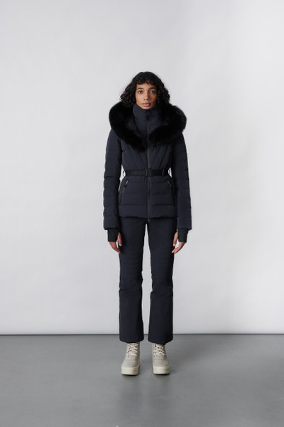 MACKAGE ELITA Down ski jacket with removable blue fox fur trim outlook