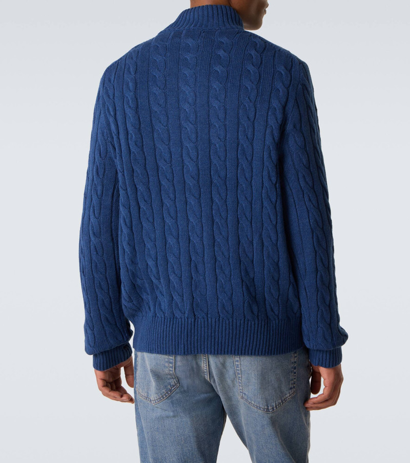 Cable-knit cotton sweater 4