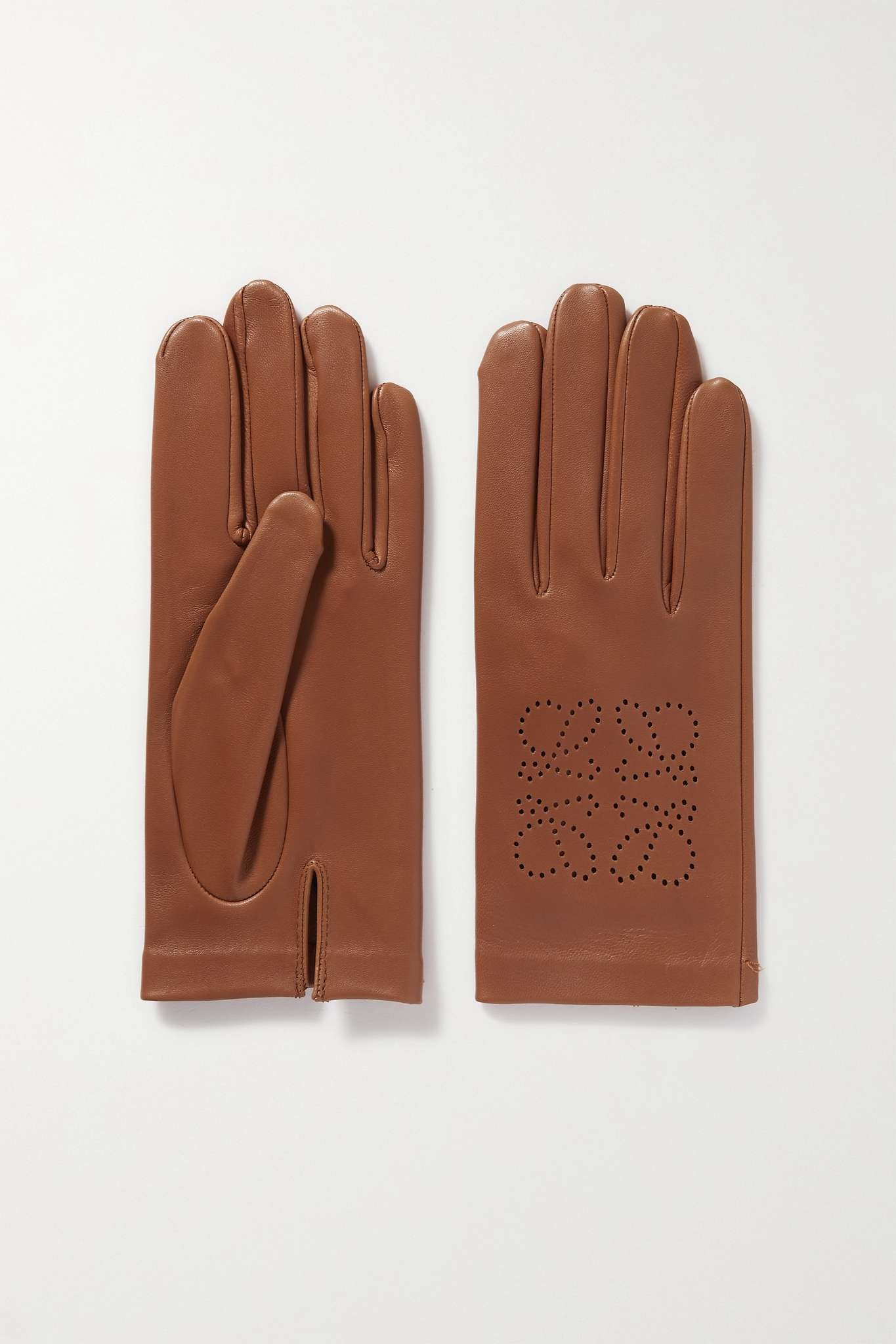 Anagram perforated leather gloves - 1