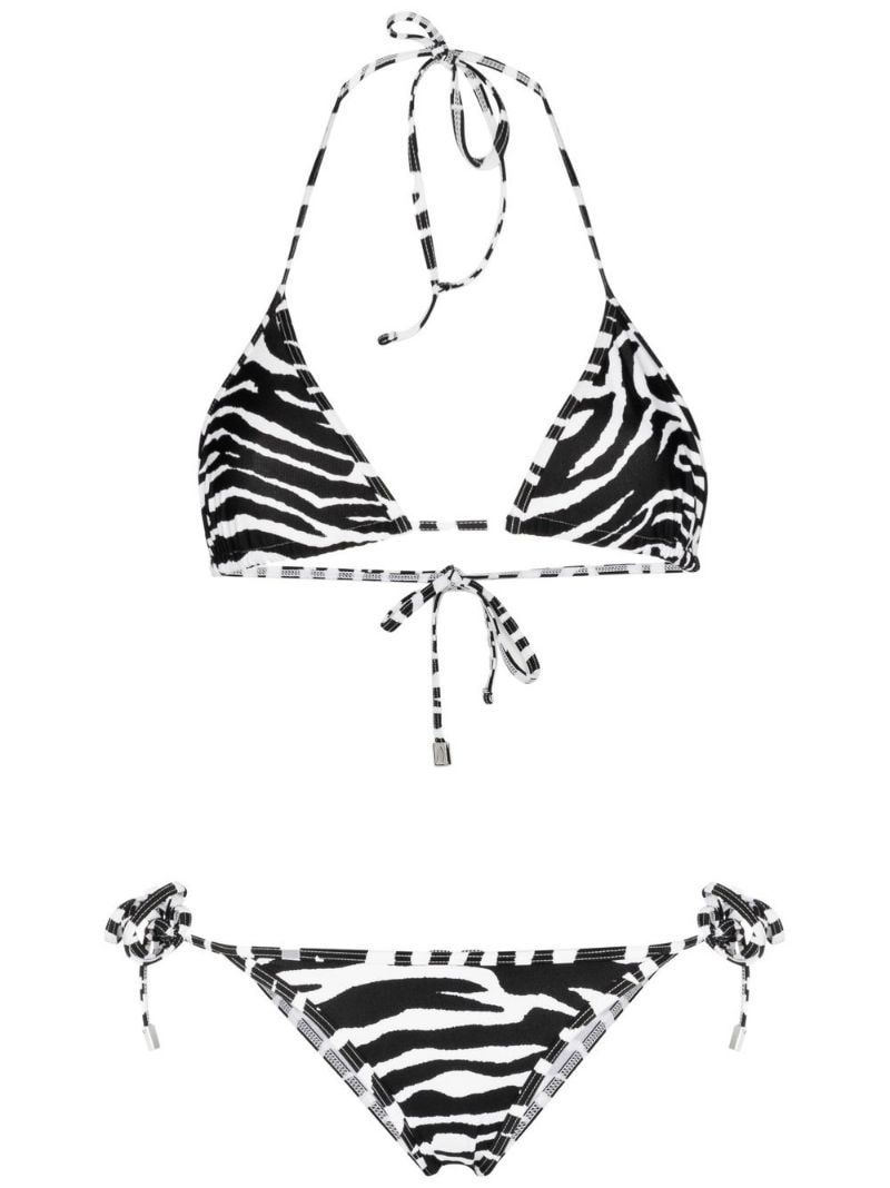 zebra print bikini set - 1