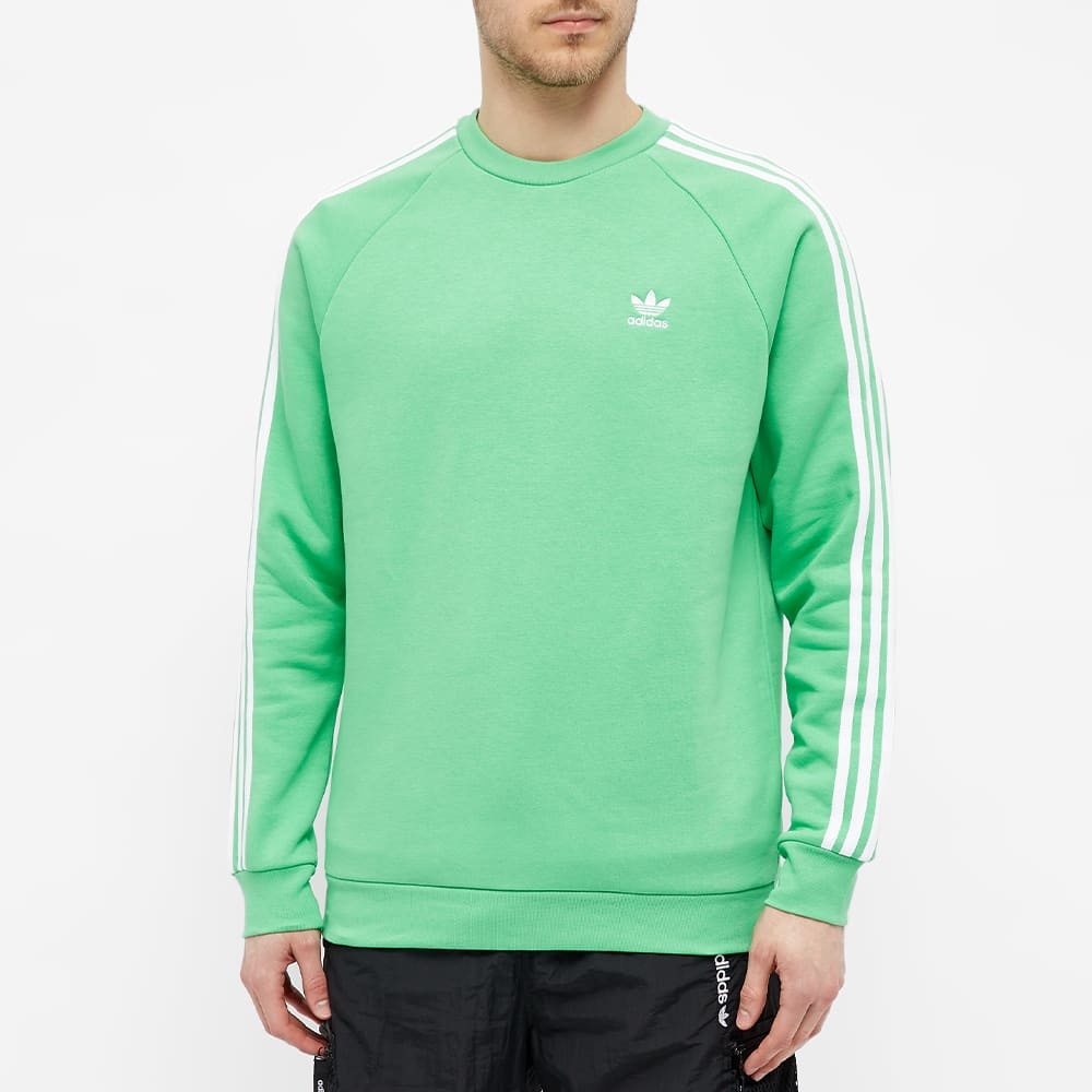 Adidas 3 Stripe Crew Sweat - 4